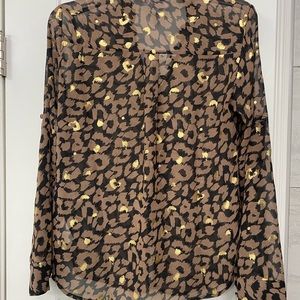 Express leopard portofino top